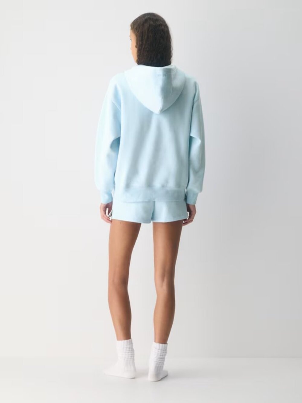 NWT Aritzia Sweatfleece BOYFRIEND ZIP Villa Blue XL - Picture 5 of 10